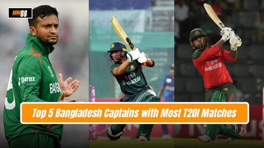 Bangladesh Captains with Most T20I Matches